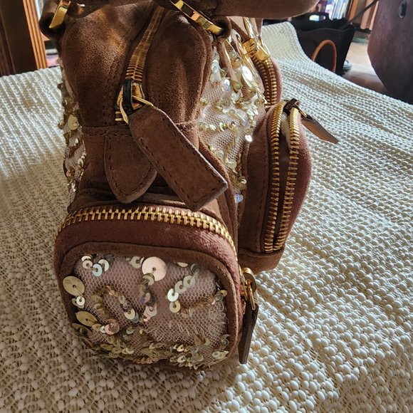 Blumarine Women Handbag Camel Color Leather - Picture 4 of 9